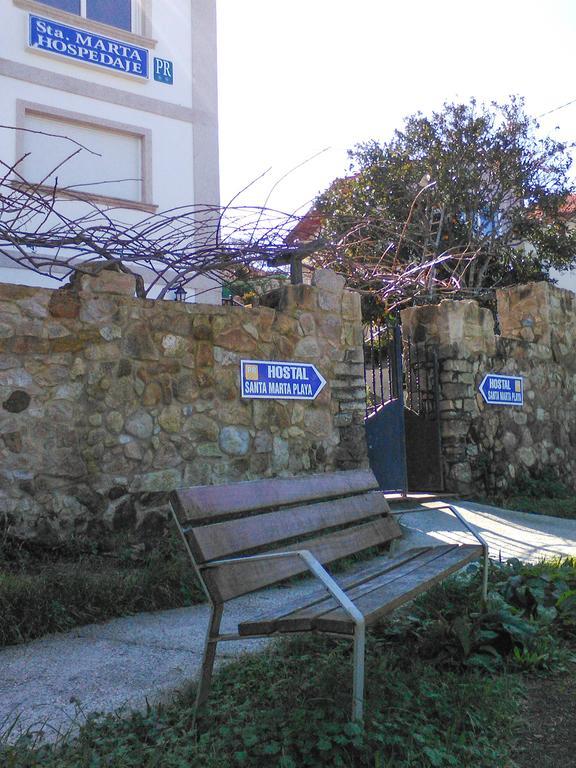 Hostal Santa Marta Playa Baiona Exterior foto
